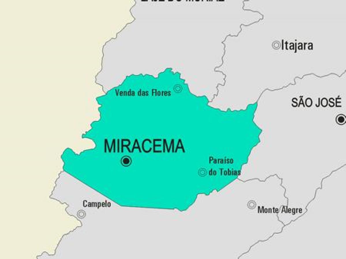 Mapa ng Miracema munisipalidad