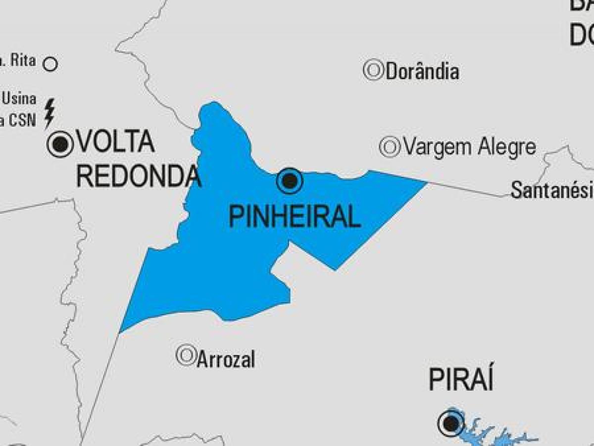 Mapa ng Pinheiral munisipalidad