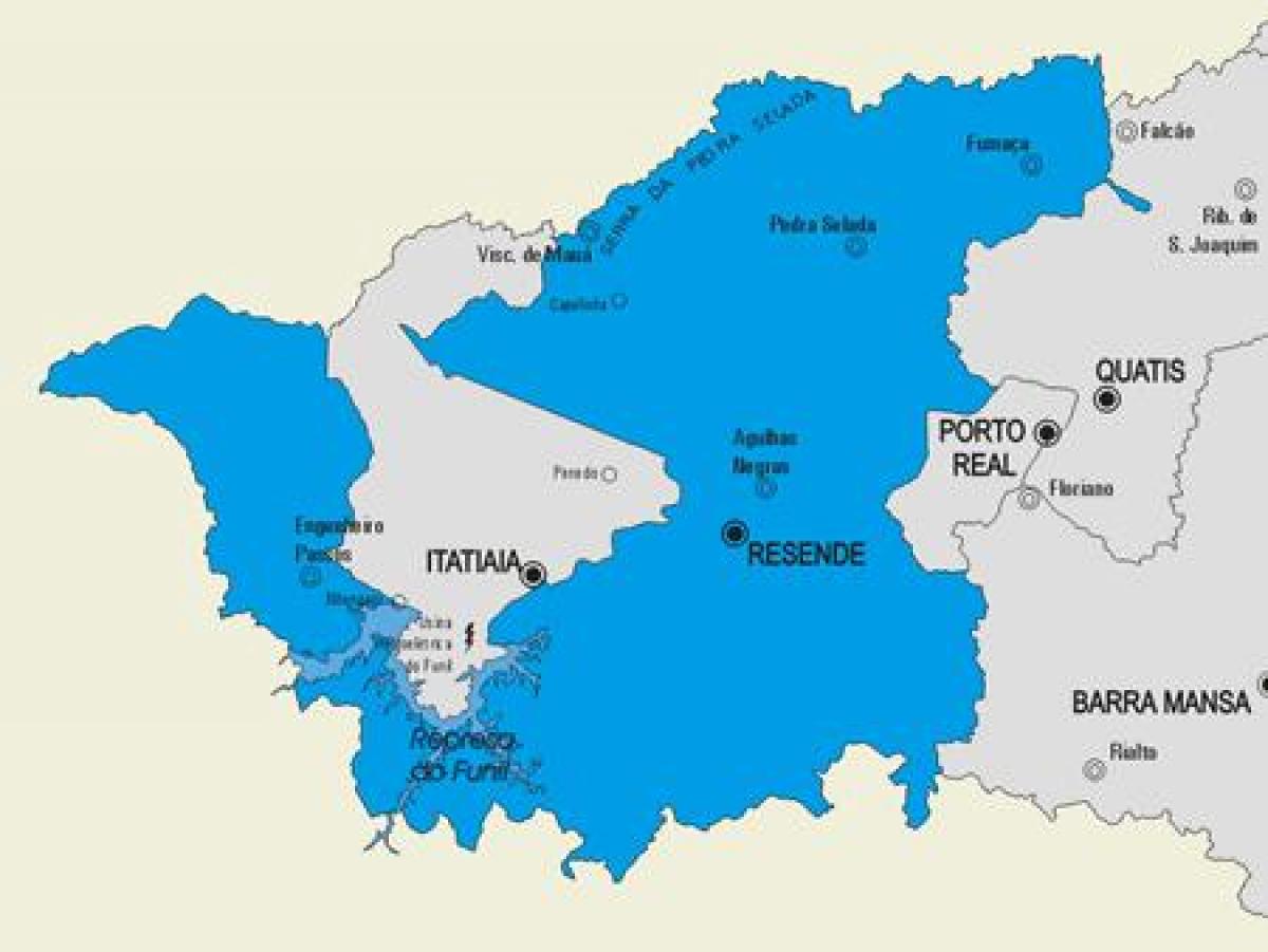 Mapa ng Resende munisipalidad