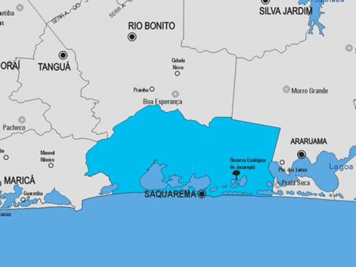 Mapa ng Saquarema munisipalidad