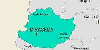 Mapa ng Miracema munisipalidad