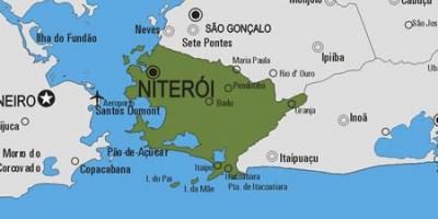 Mapa ng Niteroi munisipalidad