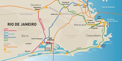 Mapa ng Rio Arena lokasyon