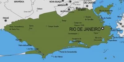 Mapa ng Rio Bonito munisipalidad