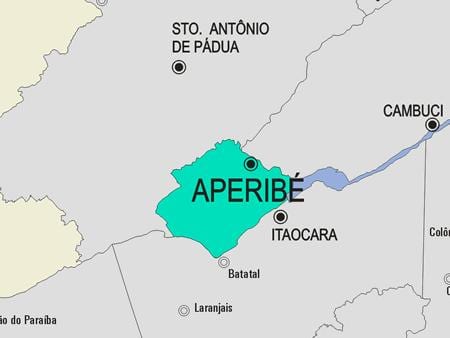 Mapa ng Aperibé munisipalidad