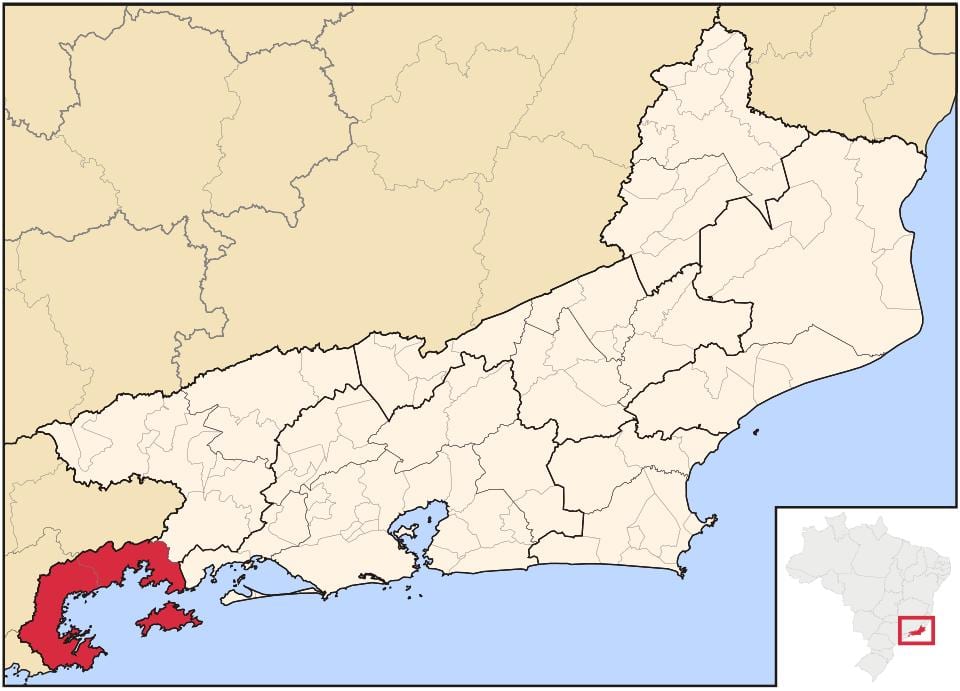 Mapa ng Baía Ilha da Grande