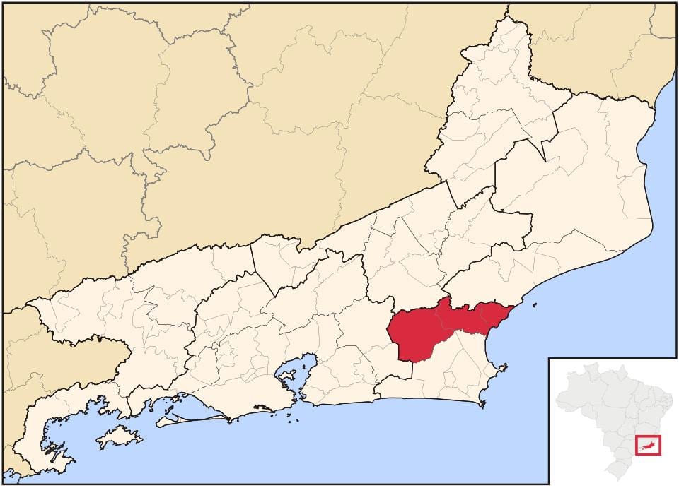 Mapa ng Bacia de Sao João