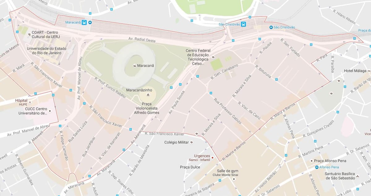 Mapa ng bairro Maracanã