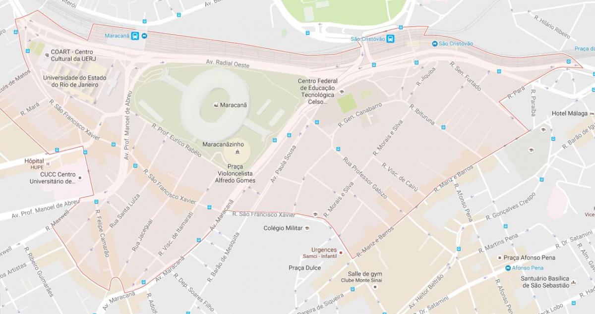 Mapa ng bairro Maracanã