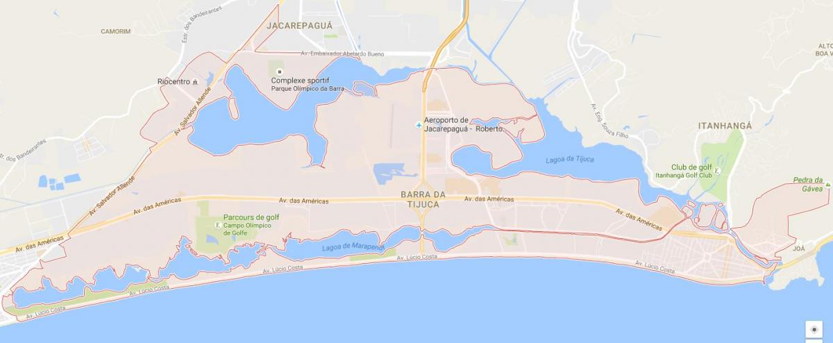 Mapa ng Barra da Tijuca