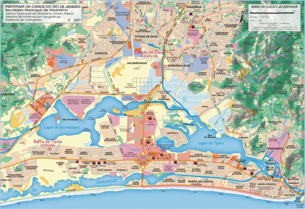 Mapa ng beach Barra