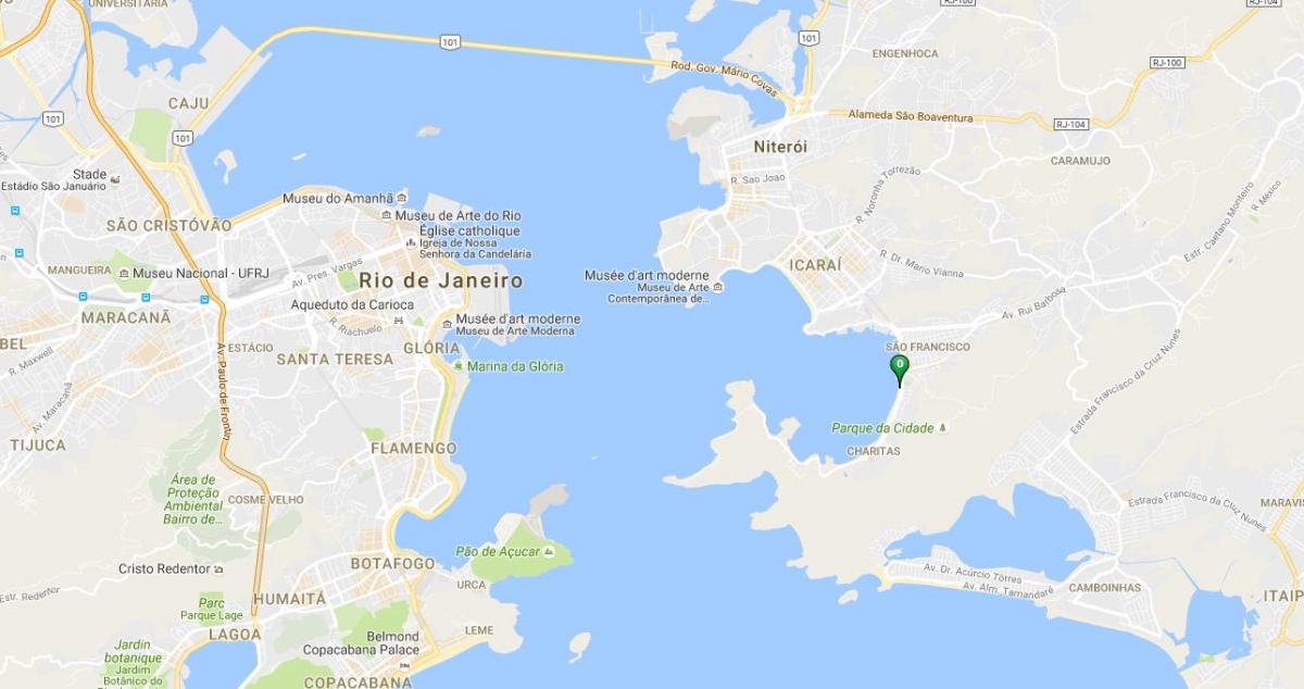 Mapa ng beach Charitas