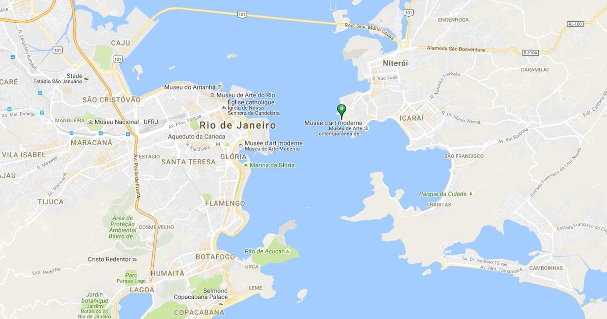 Mapa ng beach Gragoatá