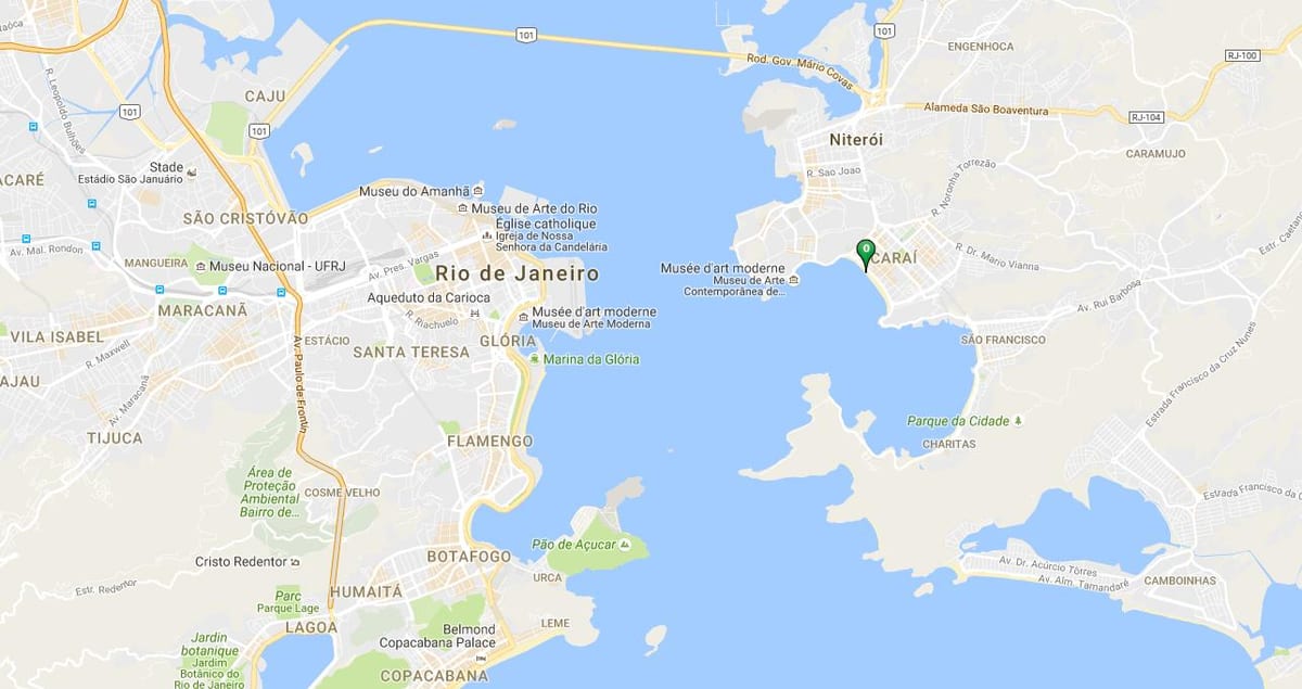 Mapa ng beach Icaraí