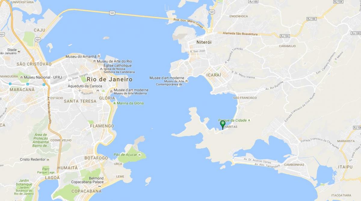 Mapa ng beach Samanguaia