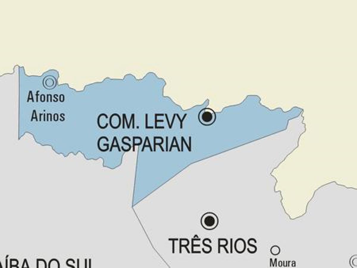 Mapa ng Casimiro de Abreu munisipalidad
