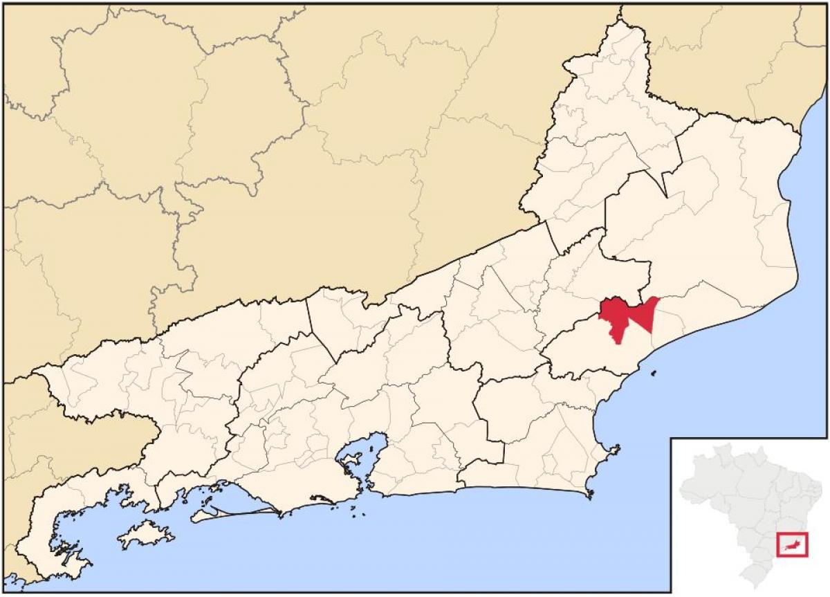 Mapa ng Conceição de Macabu
