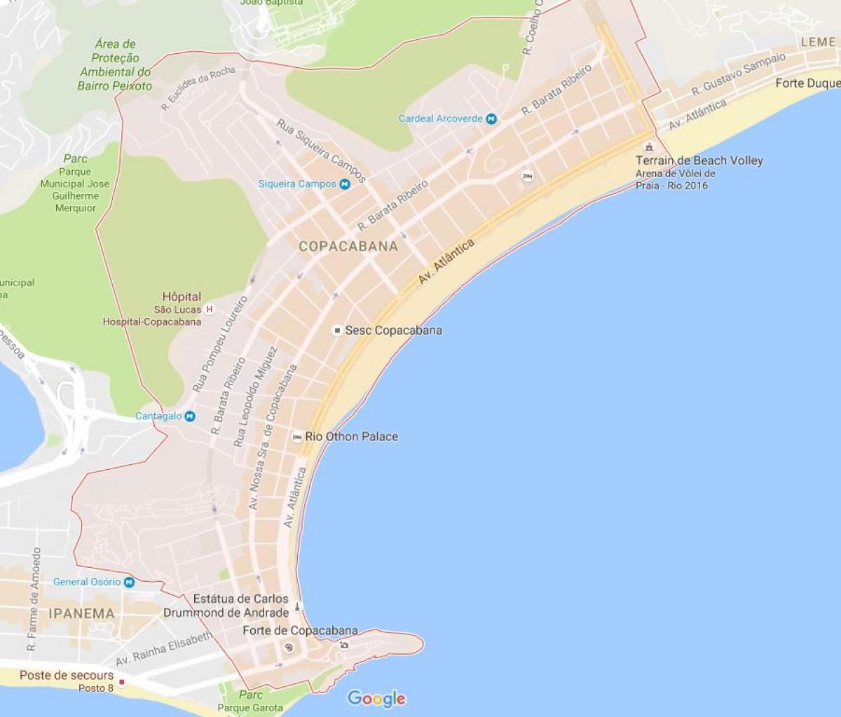 Mapa ng Copacabana