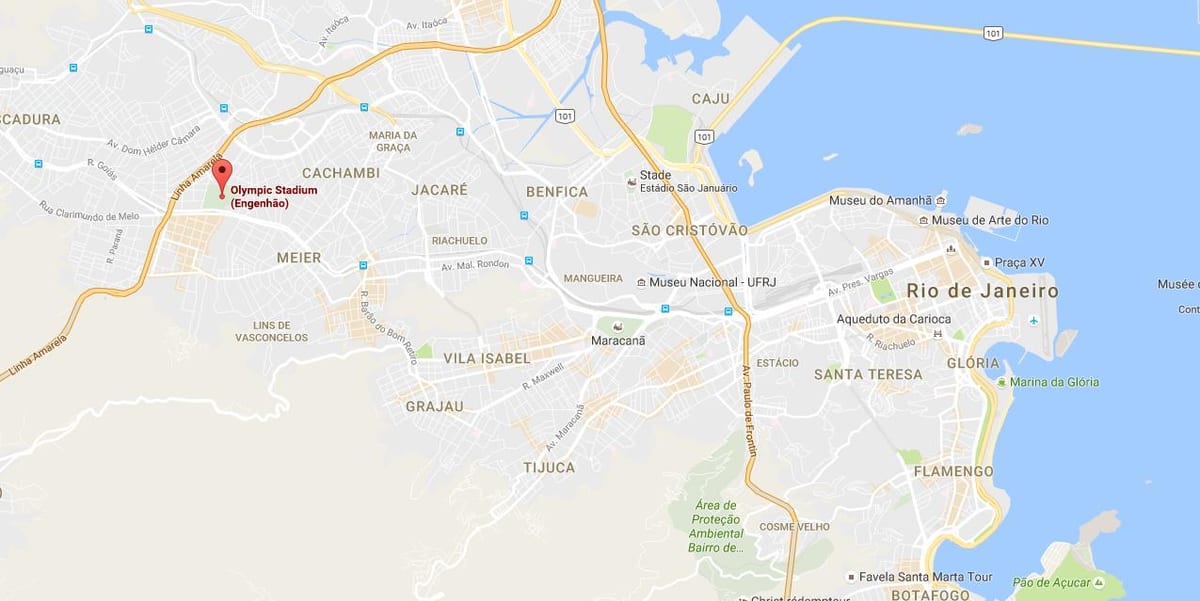 Mapa ng Engenhão