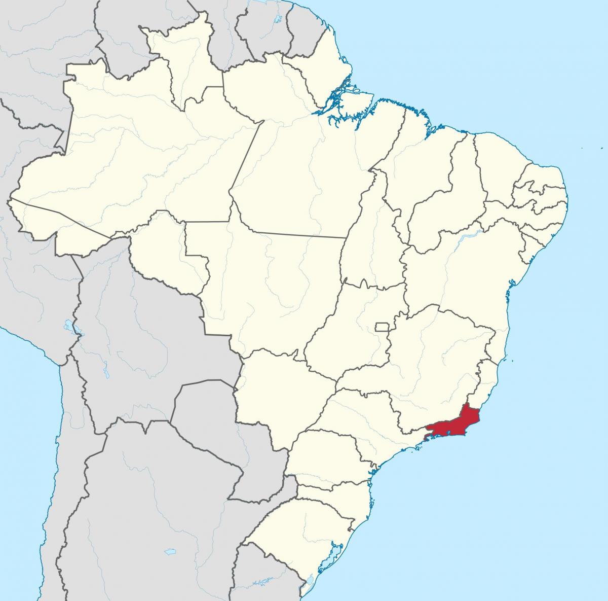Mapa ng Estado ng Rio de Janeiro