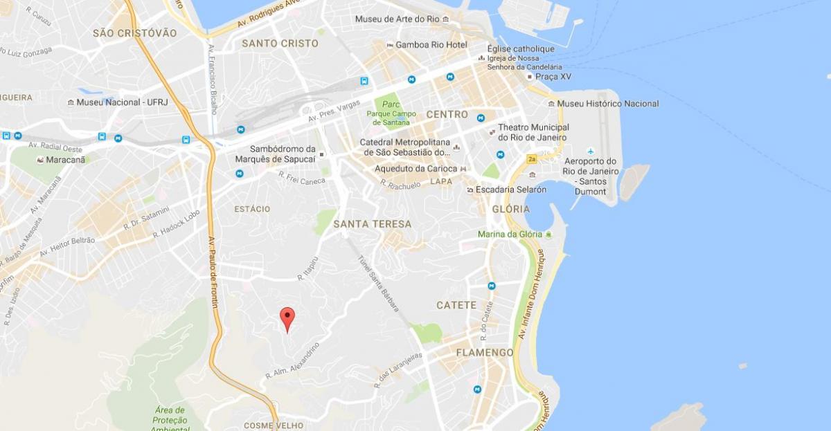 Mapa ng favela Mangueira