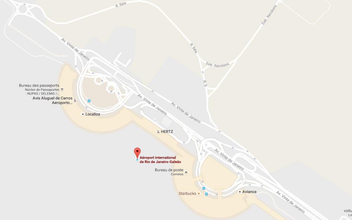Mapa ng Galeão airport