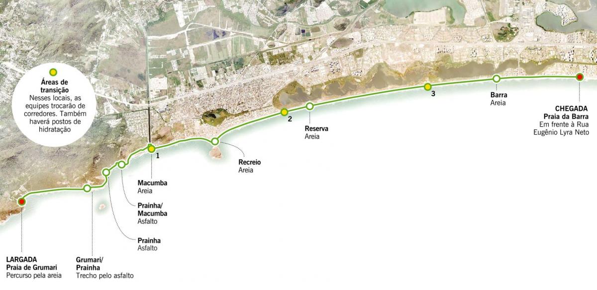 Mapa ng Grumari beach
