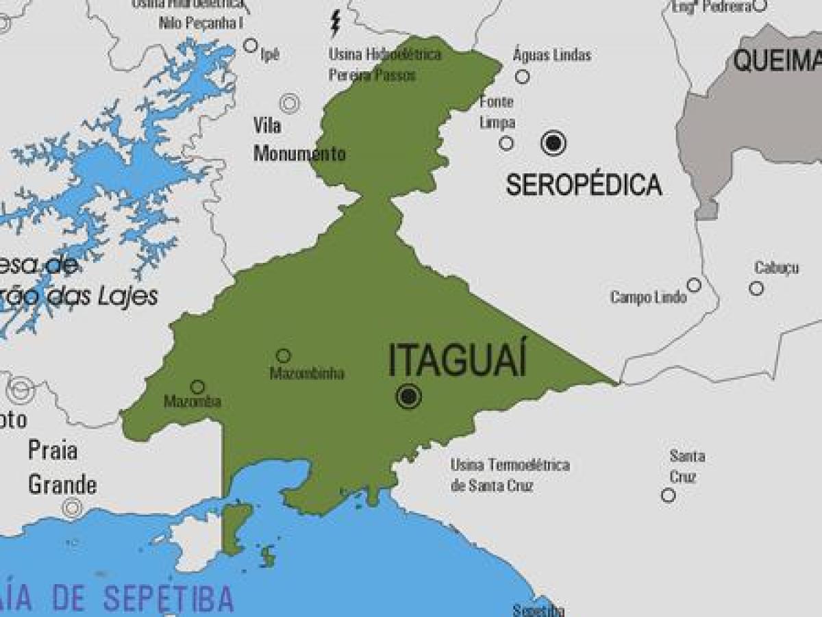 Mapa ng Itaguaí munisipalidad
