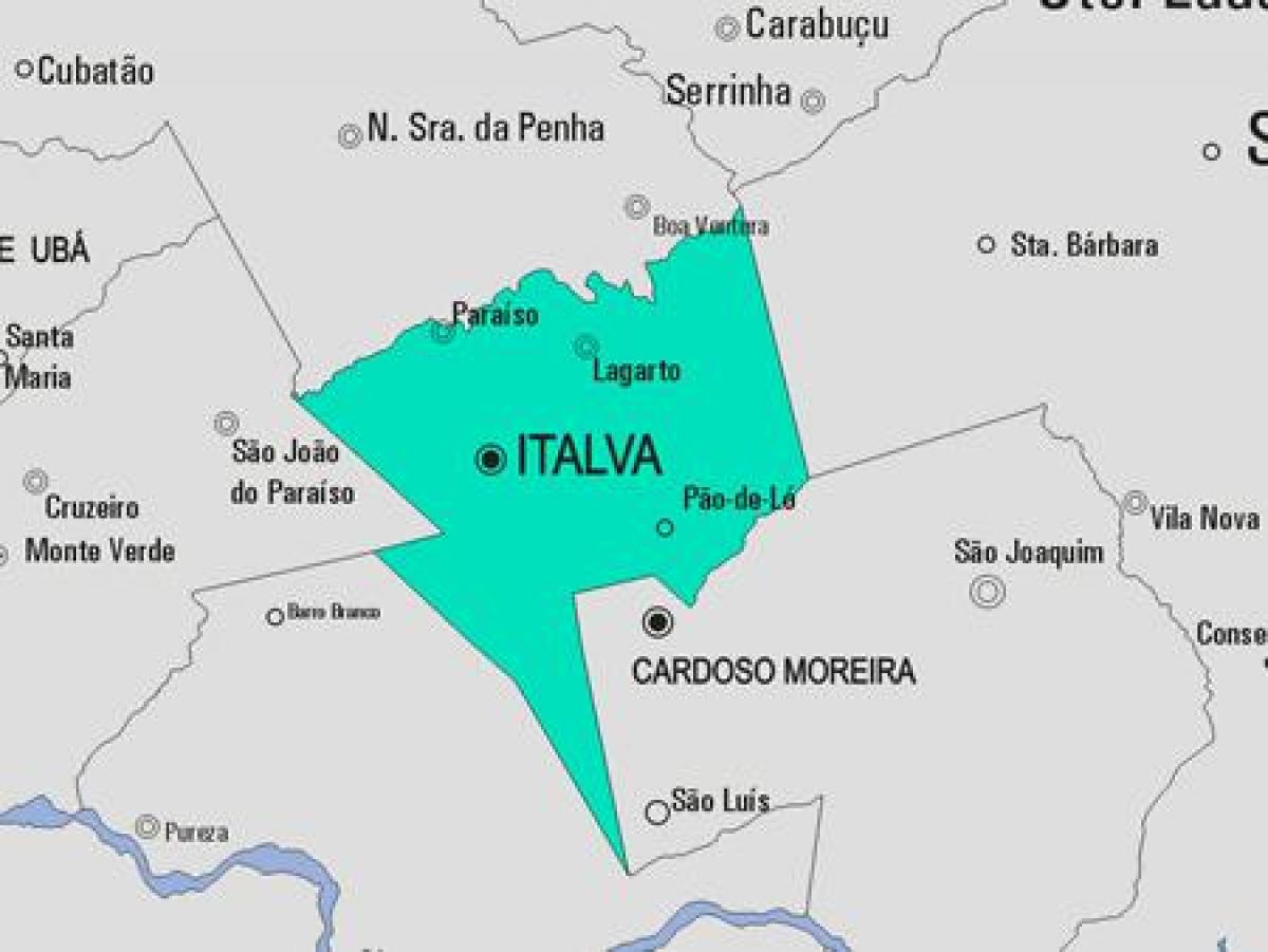 Mapa ng Italva munisipalidad