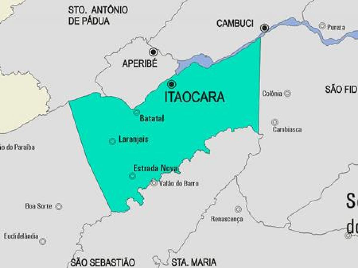 Mapa ng Itaocara munisipalidad