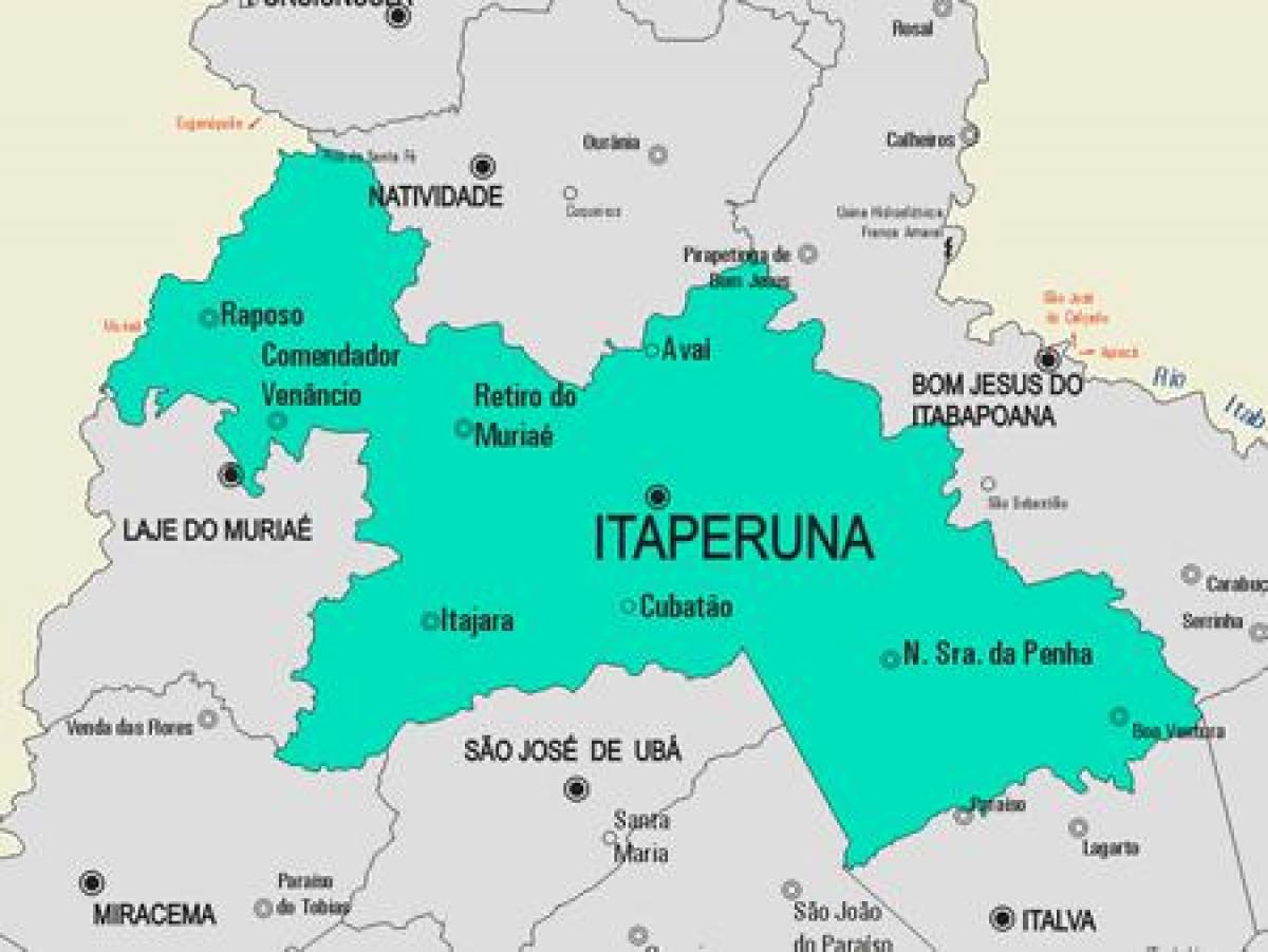Mapa ng Itaperuna munisipalidad