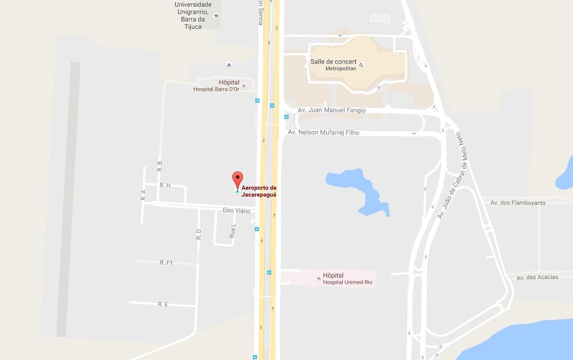Mapa ng Jacarepaguá-Roberto Nanay airport