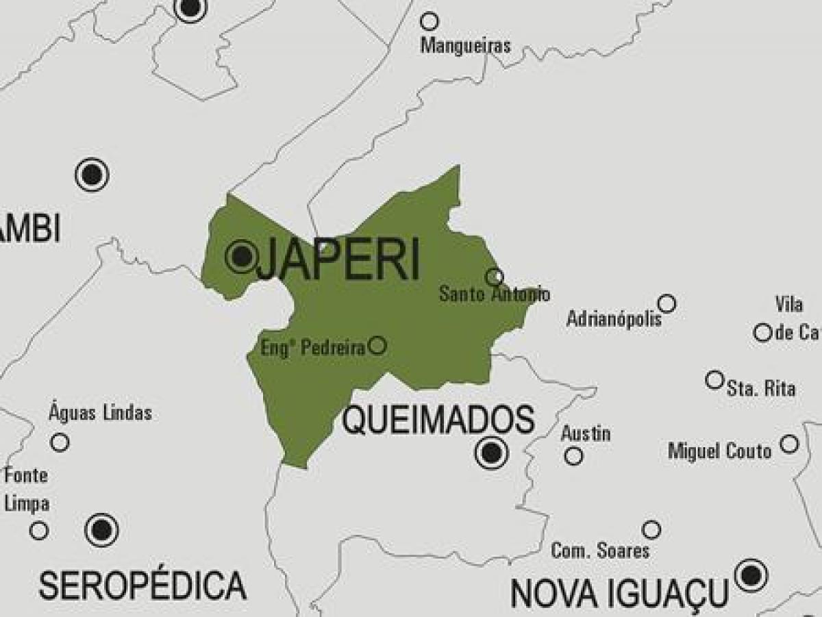 Mapa ng munisipalidad Japeri