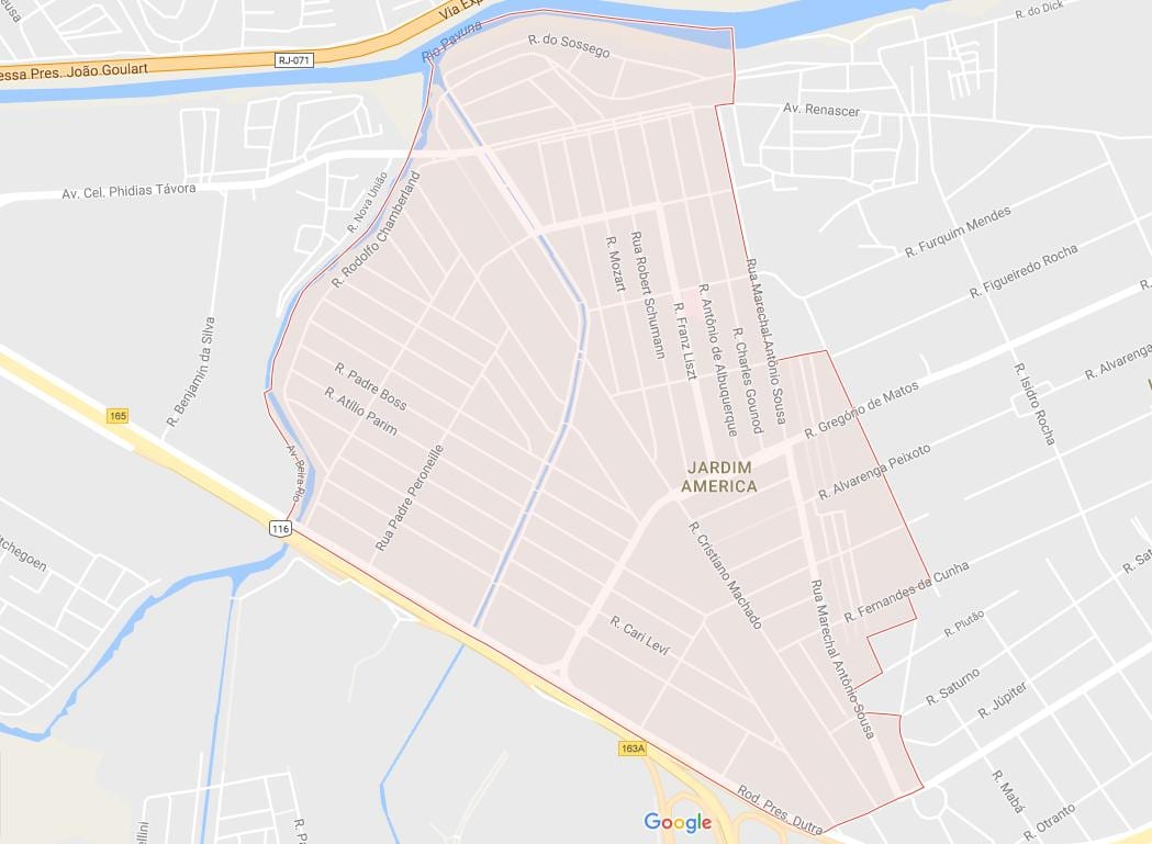 Mapa ng Jardim América
