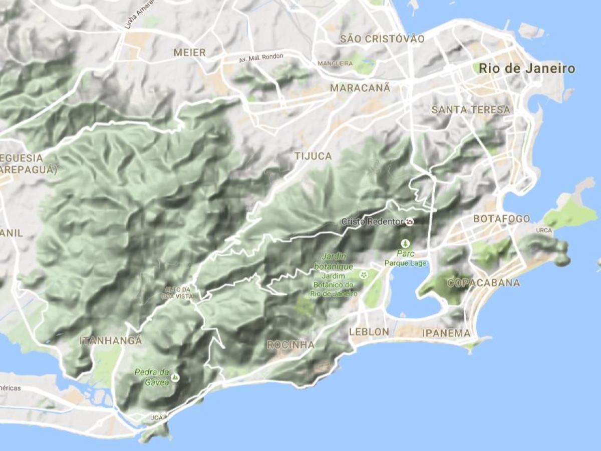 Mapa ng lunas sa Rio de Janeiro