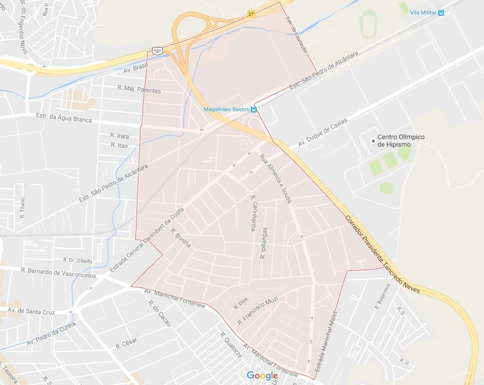Mapa ng Magalhães Bastos