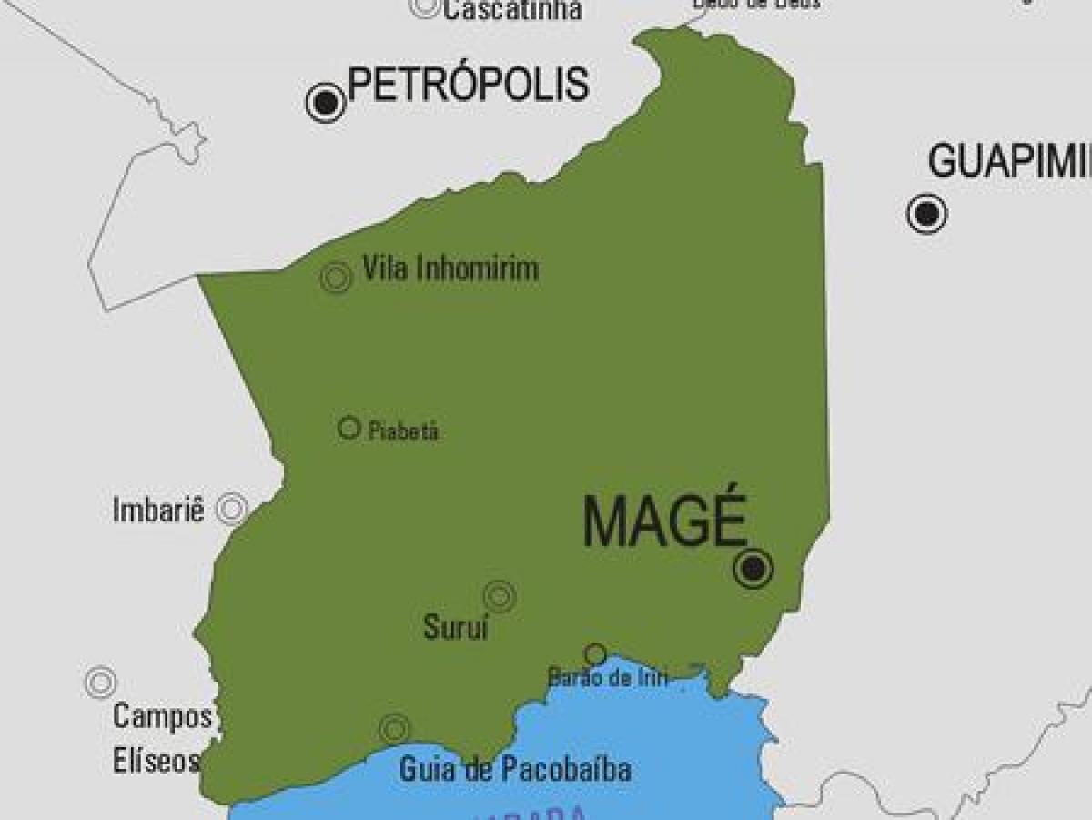 Mapa ng Magé munisipalidad