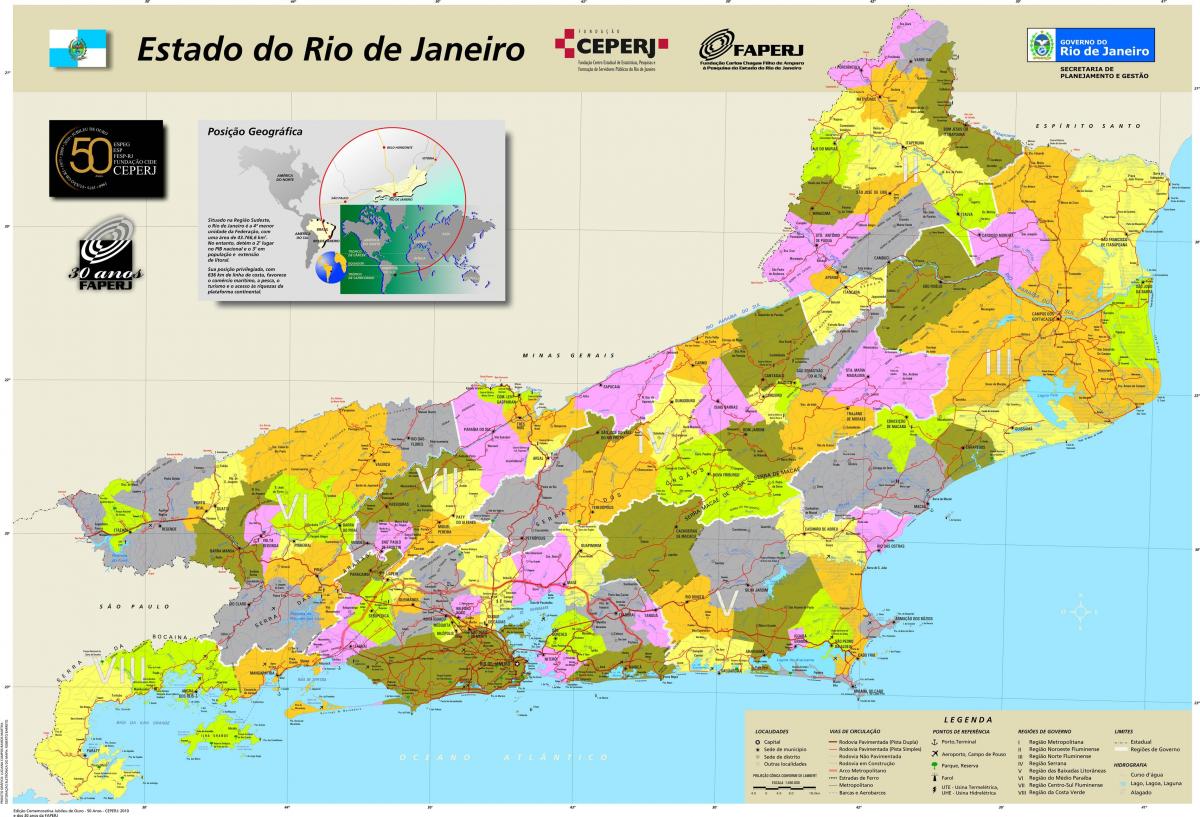 Mapa ng munisipyo sa Rio de Janeiro