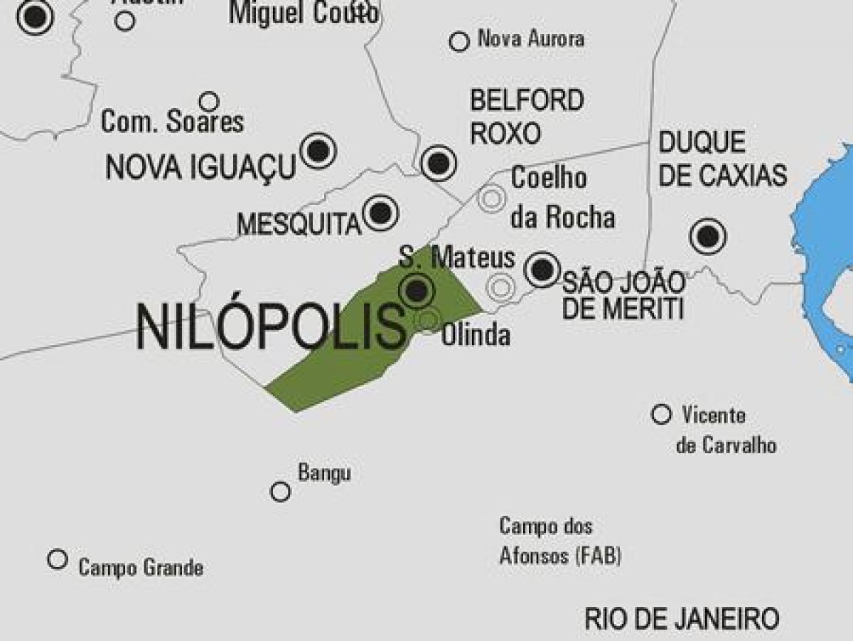 Mapa ng Nilópolis munisipalidad
