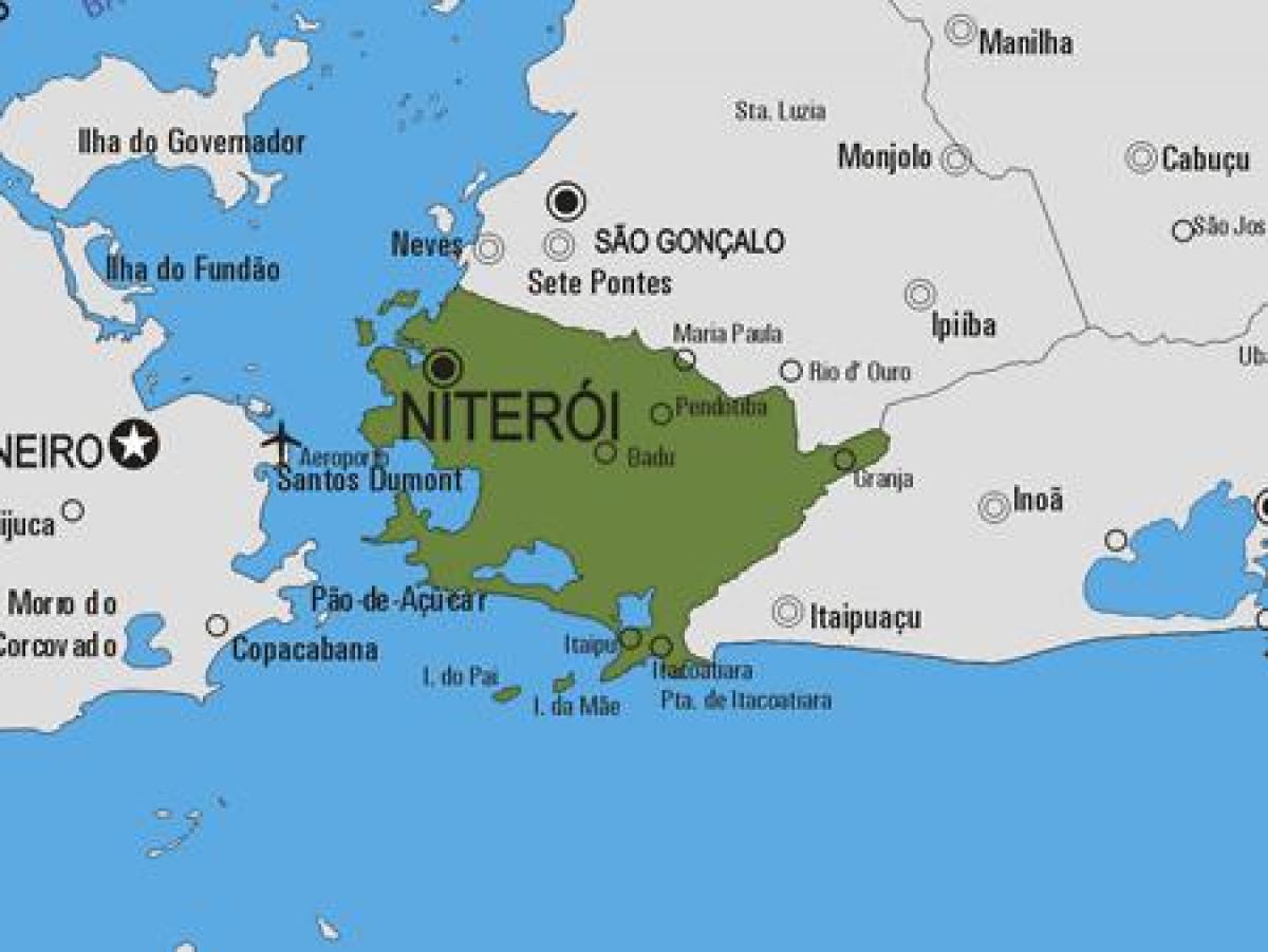 Mapa ng Niteroi munisipalidad