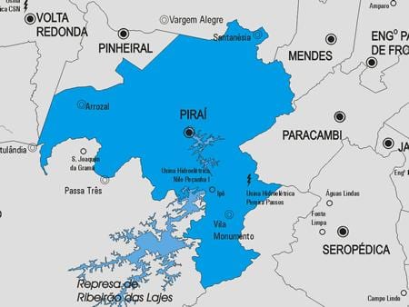 Mapa ng Piraí munisipalidad
