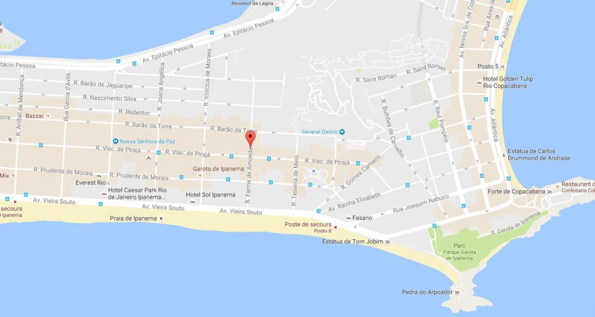Mapa ng quartier bakla Rio de Janeiro
