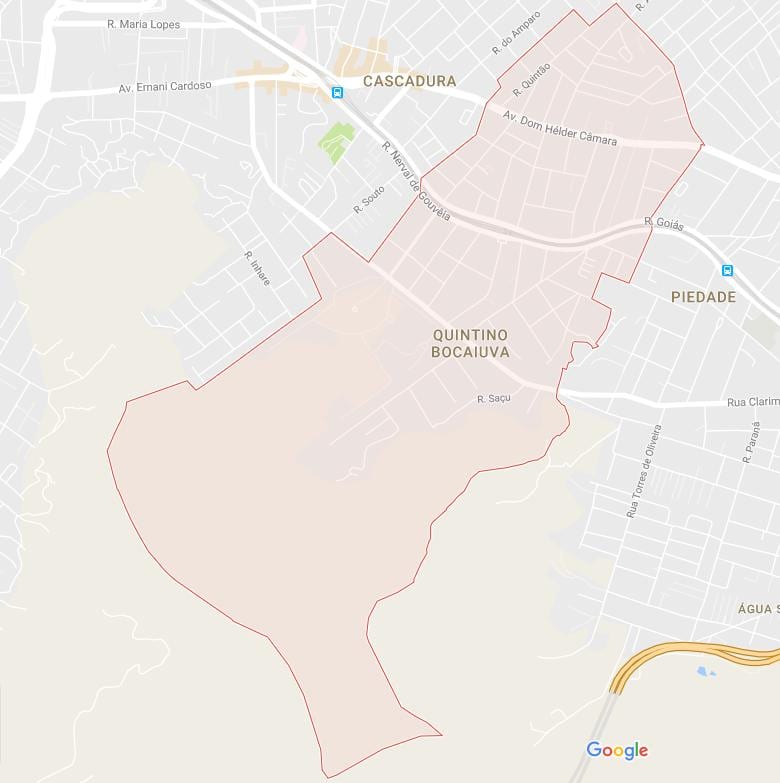 Mapa ng Quintino Bocaiúva
