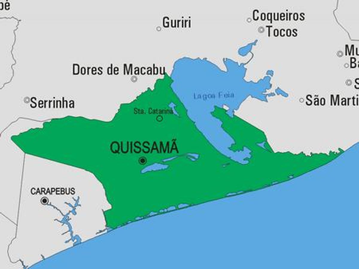 Mapa ng Quissamã munisipalidad