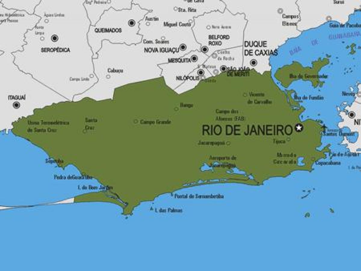 Mapa ng Rio Bonito munisipalidad