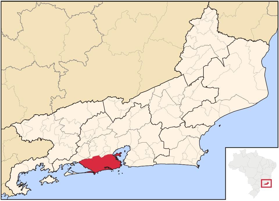 Mapa ng Rio de Janeiro