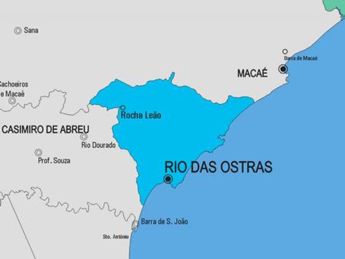 Mapa ng Rio de Janeiro munisipalidad
