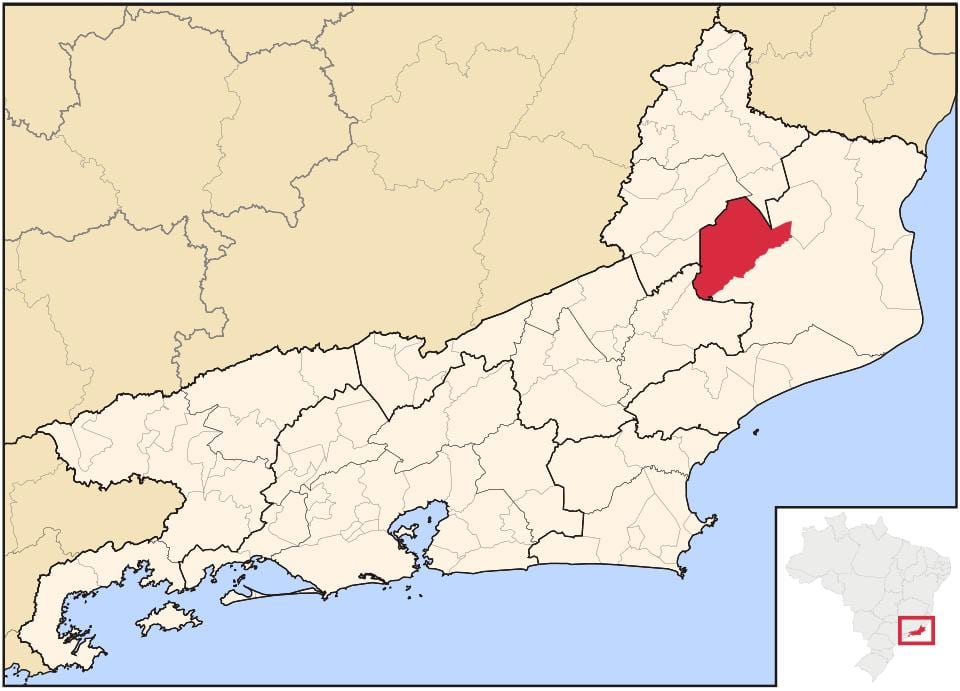 Mapa ng São Fidélis