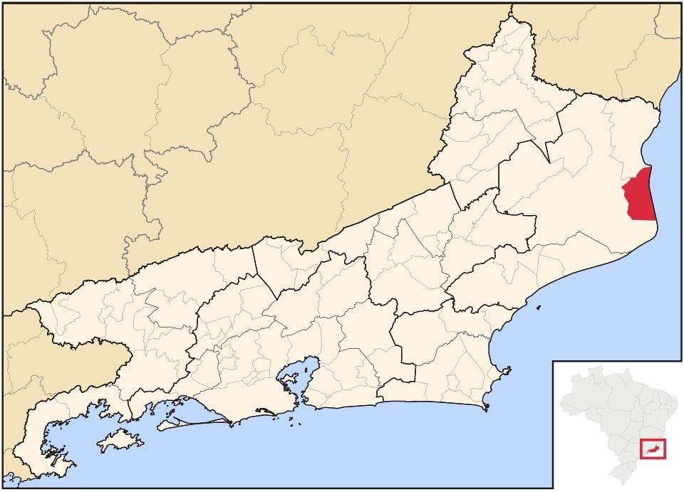 Mapa ng Sao João Barra da