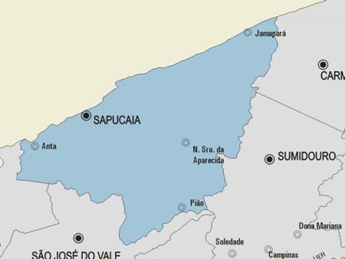 Mapa ng Sapucaia munisipalidad